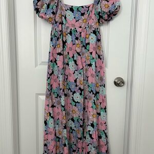 Floral Puff Sleeve Dress